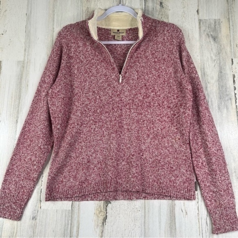 NWT Woolrich Sweater Malila Zip‎ Mock Women’s Size Medium Preppy Gorpcore